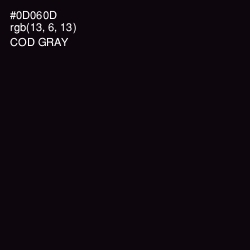 #0D060D - Cod Gray Color Image